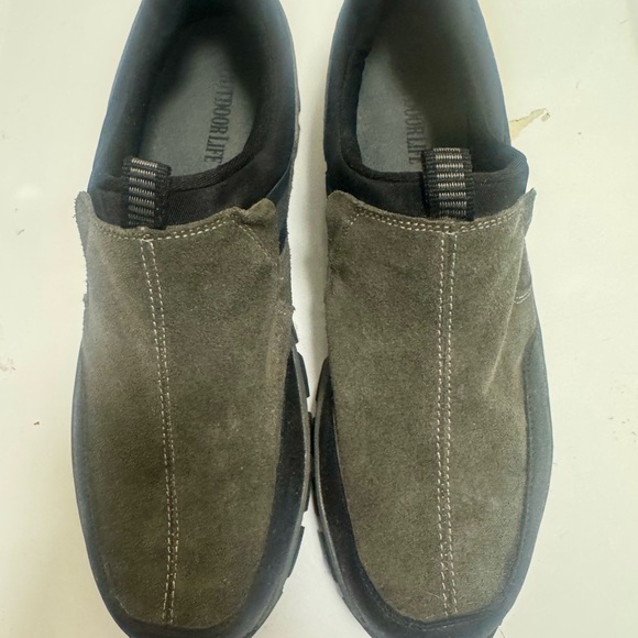 Outdoor Life Men's Slip-On Loafers in Olive Green and Black - Picture 2 of 4